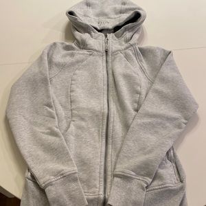 Lululemon scuba full zip hoodie grey size 6